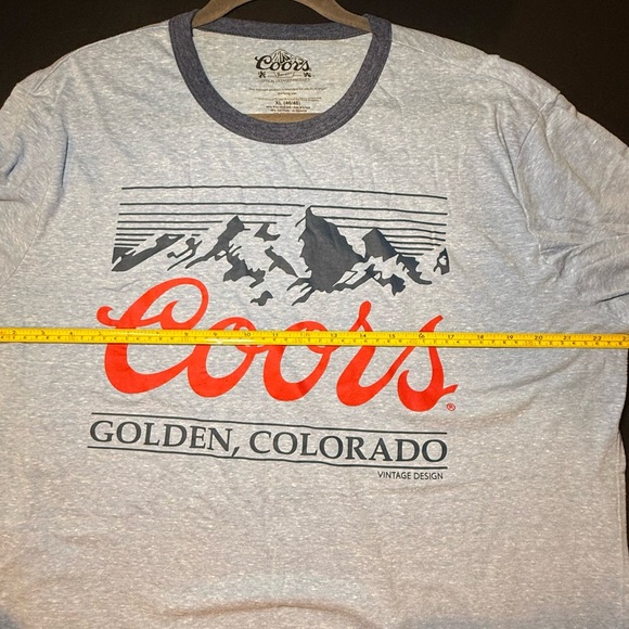 Coor’s Gray and Red Men's T-Shirt - Picture 6 of 6